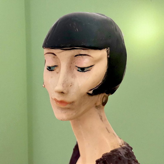 Image 1 of Art Deco mirror in style of Giuseppe Armani