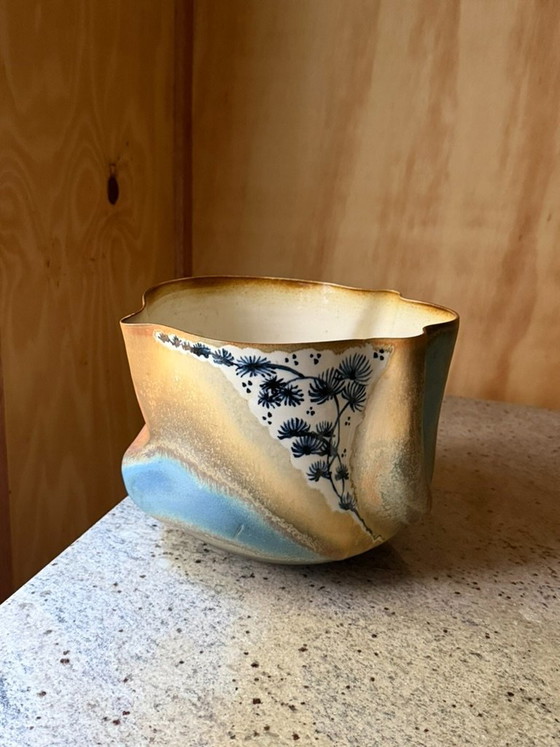 Unique Joop Cock Studio Pottery – Hand-Painted Sculptural Ceramic Vase Pot - Dutch Design Hand Made Ceramics (photo 5 of 15)