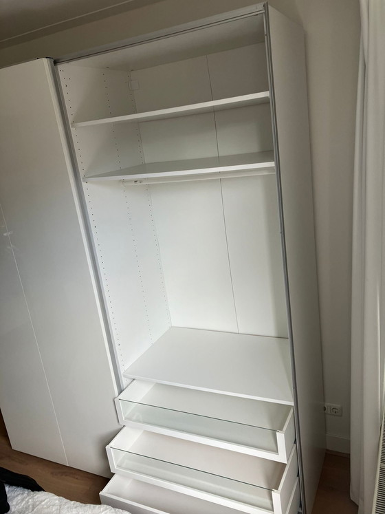 Image 1 of Beautiful IKEA PAX Wardrobe (200x236)  White 