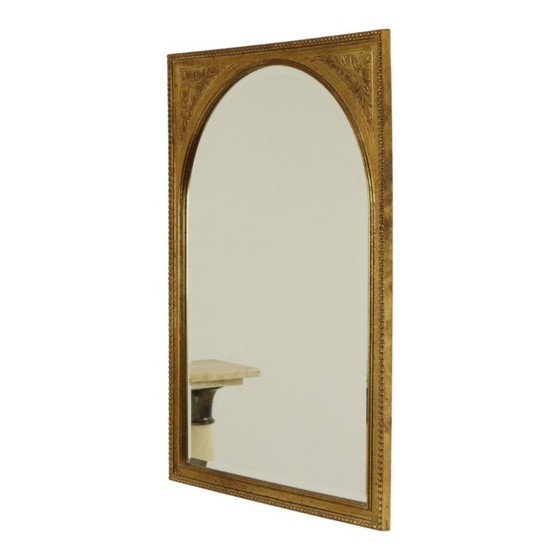 Image 1 of Vintage Gouden Deknudt Spiegel Facetgeslepen 78cm