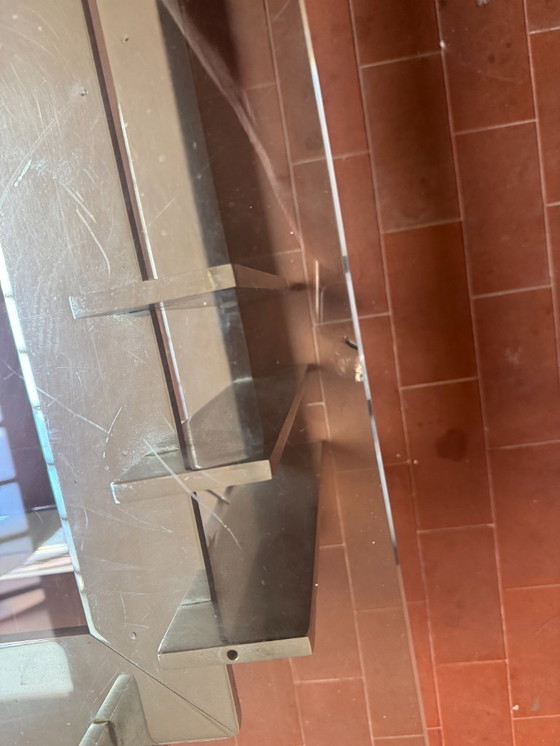 Image 1 of Mesa de centro Saporiti, cristal y cromo, años 70