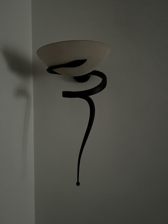 Image 1 of Set of 3 Elegant Wall Lamps + 1 Design Floor Lamp Enzo Campialini