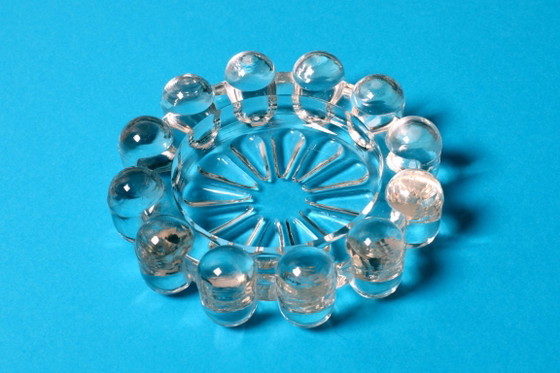 Image 1 of Vintage Boopie bubbelglazen asbak / Rookaccessoire uit het midden van de 20e eeuw / Italië / jaren 1950
