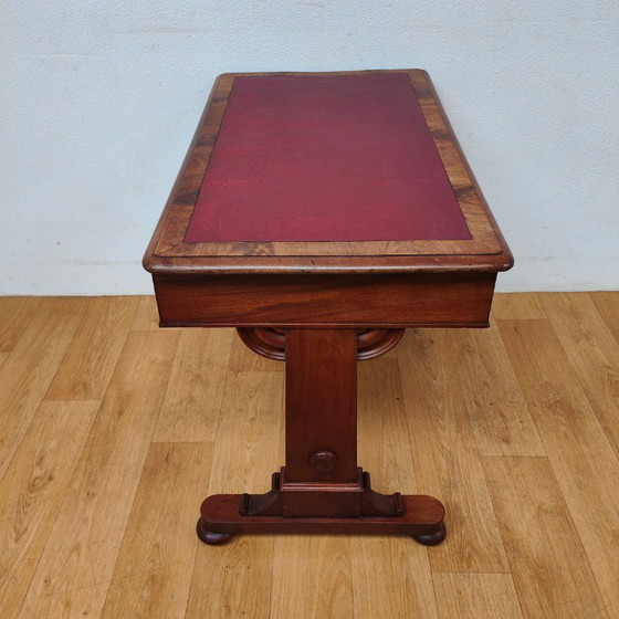 Image 1 of Antiker Schreibtisch, Mahagoni-Schreibtisch, Heimbüro