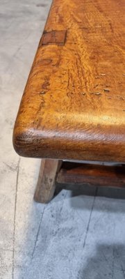 Image 1 of Vintage jaren 70 Brutalist coffee table salontafel uit Acacia hout