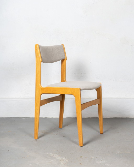 2 X Oak Danish Chairs By Erik Buch For Anderstrup Stolefabrik