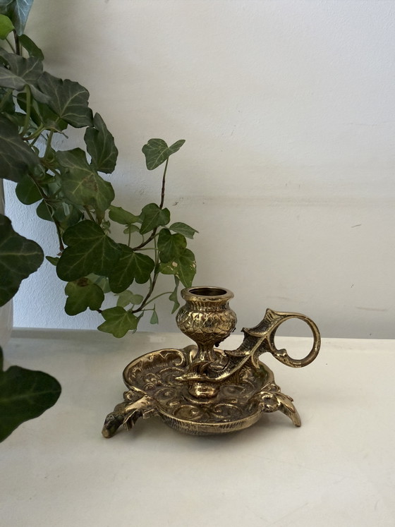 Petit bougeoir en laiton – Bougeoirs et chandeliers, Brass (photo 5 of 5)