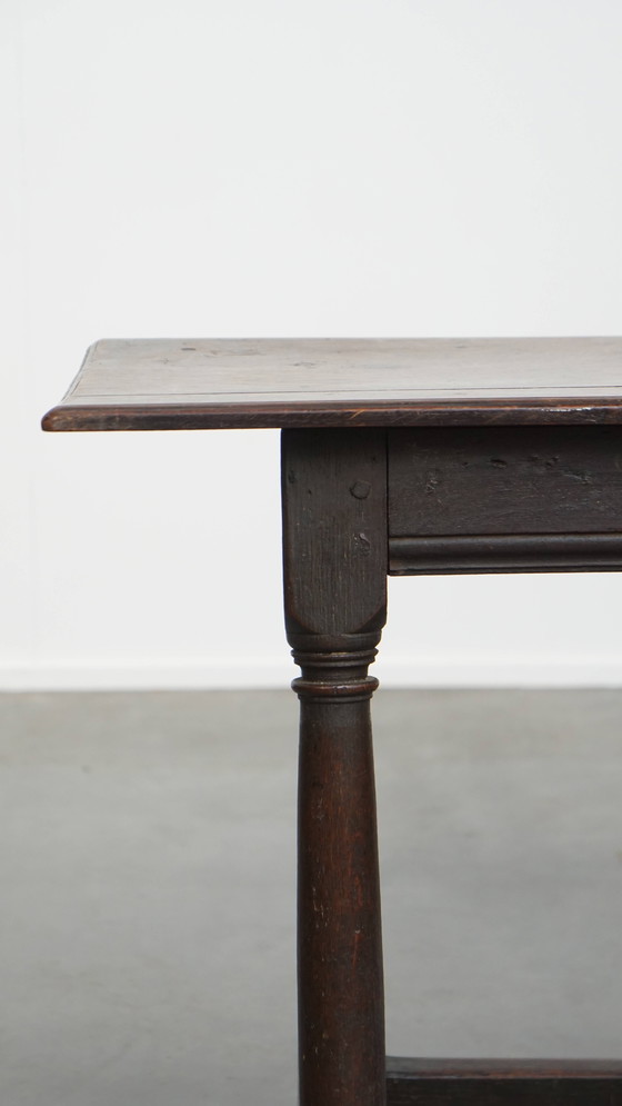 Image 1 of Grote Antieke Engelse Bijzettafel/Stool