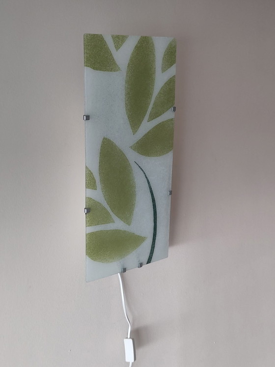 Lampada Ikea anni '90 Gyllen Julia Treutiger, Applique, Metallo, Vetro, Bianco (foto 3 di 13)