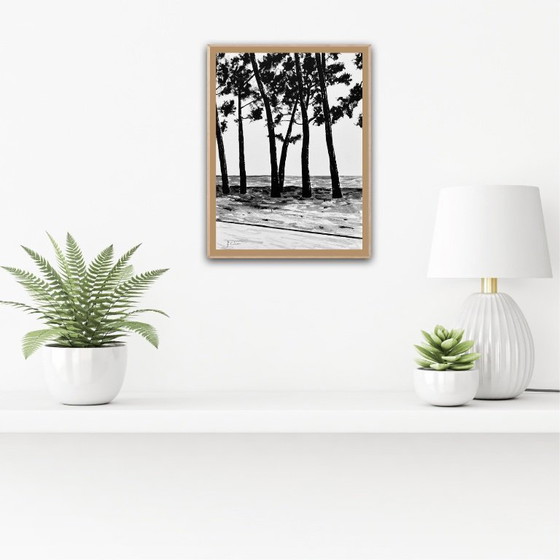 Image 1 of Acryl op wit Hahnemühle-papier. Formaat 40x30cm.