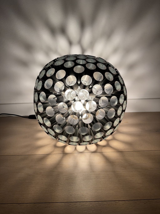 Vintage Space Age Aluminium Table Lamp or Pendant Light – tafellampen (photo 2 of 7)
