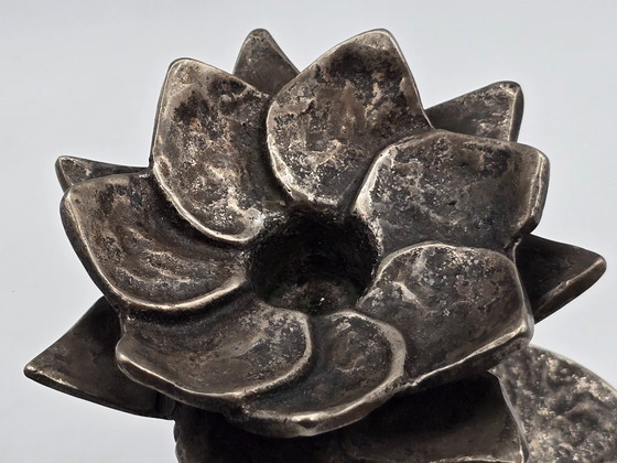 Image 1 of Brutalist bronze candlesticks