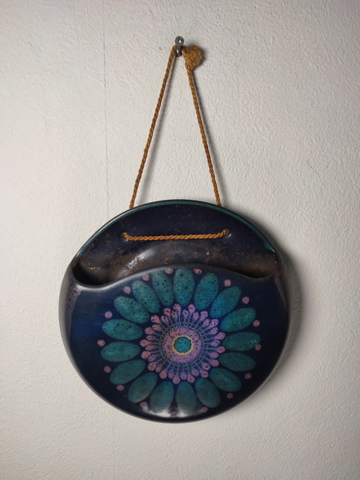 Vintage Porta Celi Wall Hangings Wall Decoration Plant Holders Ceramic 2 Pieces