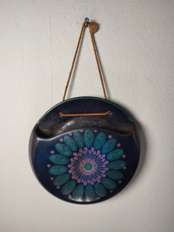 Image 1 of Porta Celi vintage da appendere alla parete, decorazione da parete, porta piante in ceramica, 2 pezzi