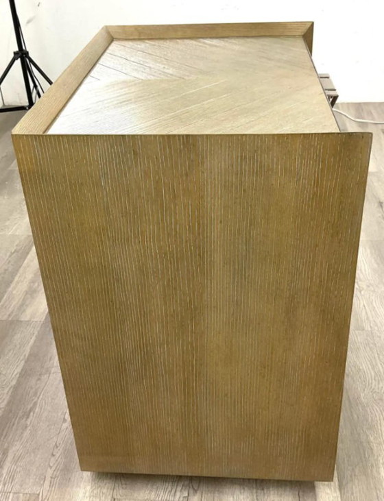Image 1 of Caracole Modern Earthly Delight Nightstand Pair, Luxury Contemporary Bedside Tables Set for Elegant Bedrooms