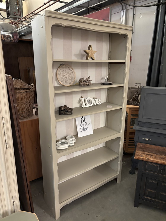 Vintage Brocante Boekenkast / Kast – Boekenkasten, Wood (photo 2 of 5)