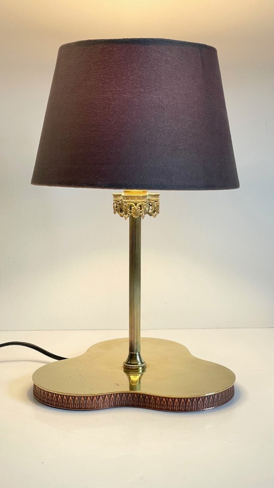 Image 1 of LAMPADA VINTAGE Clover IN OTTONE MASSICCIO