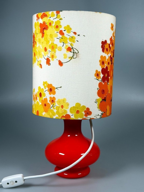 Image 1 of 1960s/70s Table Lamp, Glass, Mid-Century Space Age Design