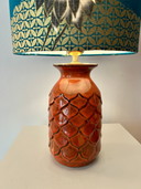 Decorative table lamp made of Jasba ceramic with Japanese shade