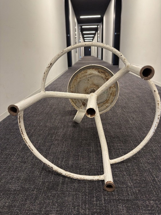 Image 1 of Set di 2 sedie da fabbrica industriali di metà secolo – regolabili, con logo KOJAL stampato