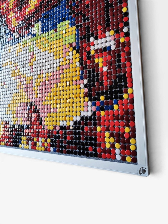 Muhammad Ali / Cassius Clay / Pop Art / Mosaico Pixel Art – Decorazioni murali, Metallo, Plastica (photo 7 of 9)