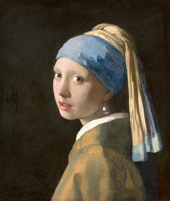 Johannes Vermeer Ragazza con l'orecchino di perla su tela – Stampe artistiche, Canvas (photo 4 of 5)