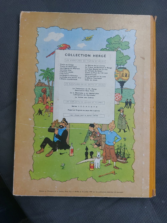 Image 1 of Tintin - Hergé - lesson 7 boules de cristal 