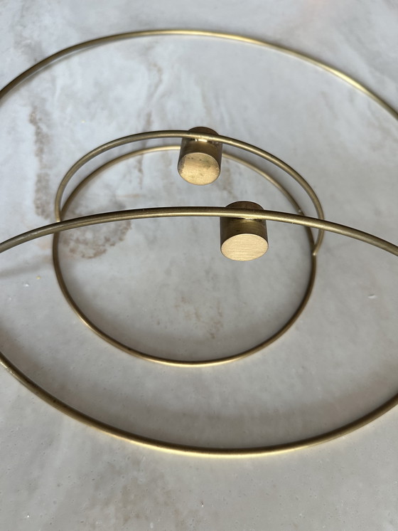 Image 1 of 2x POV Circle L & S Messing-Kerzenhalter