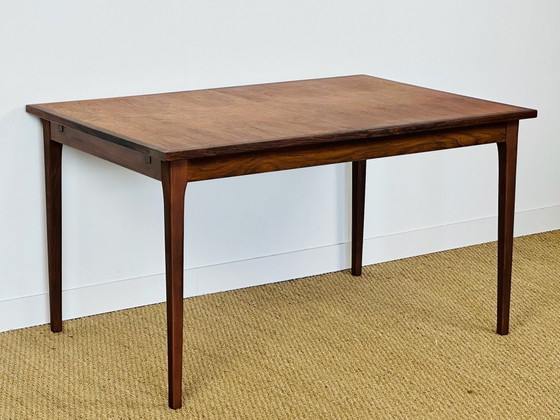 Image 1 of Skandinavischer Esstisch aus Palisanderholz mit Ausziehplatten, 1960