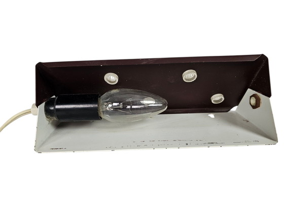 Image 1 of Herda Almelo - vintage bedlamp - bruin - sterren - wandverlichting - 70's - retro