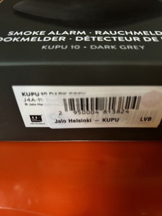 Image 1 of 4x Jalo Helsinki Kupu 10 Rilevatore di fumo – Design – Batteria da 10 anni – Grigio scuro