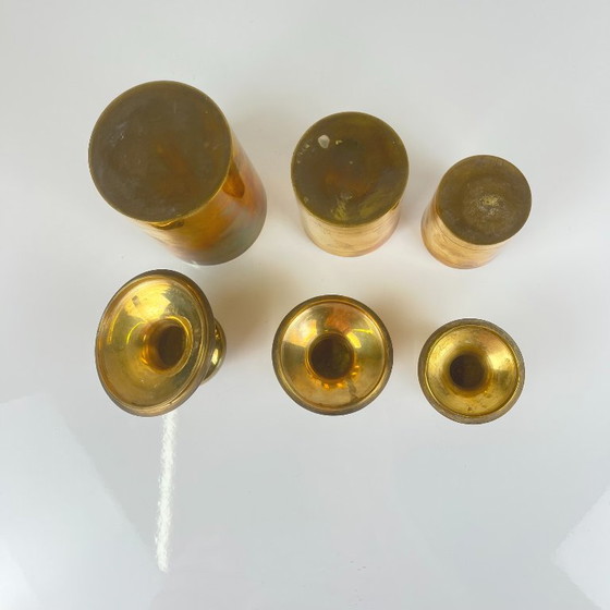 Set di 3 scatole vintage in ottone dorato, anni '60-'70 – Oggetti decorativi, Brass (photo 10 of 13)