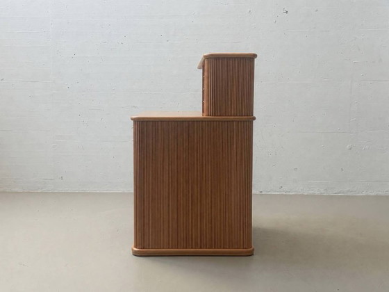 Scrivanie vintage con ripiano e struttura scanalata, anni '90 – Wood (photo 13 of 14)