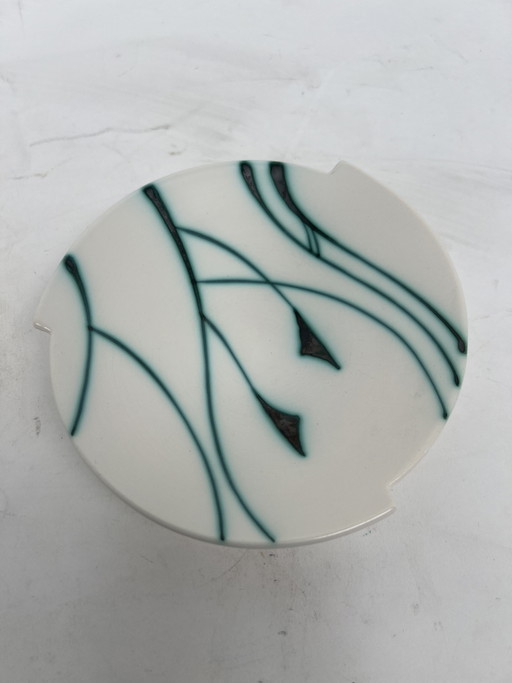 Piatto Vintage - Serie: Liane / Plateelbakkerij Flora Gouda Anni '50 – decoratieve objecten, Ceramic (photo 2 of 5)