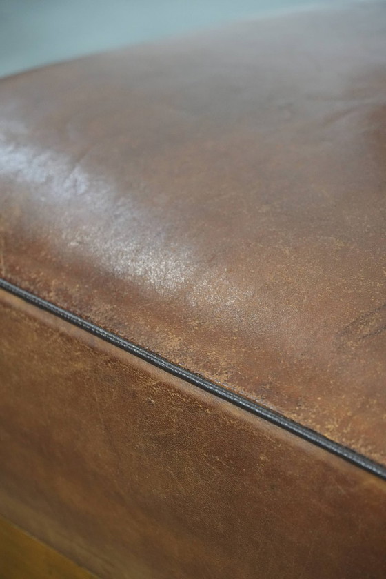 Image 1 of Vintage design armchair/cocktail chair made of sheepskin