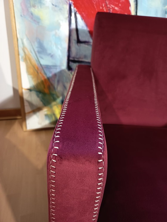 Image 1 of CASSINA 2X Poltrone 637 UTRECHT  (NUOVE MAI USATE) in Velluto 13L Ortigia/Plum con Cuciture in filo Naturale a punta Cavallo