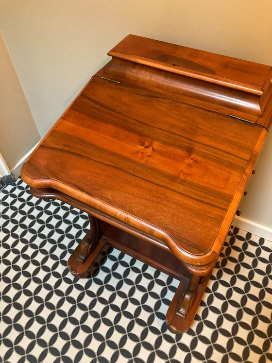 Antique Davenport Desk — Victorian Style, Drop-front Desk – Wood (photo 4 of 8)
