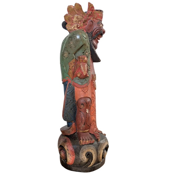 Dvarapala balinese policromo (Guardiano del Tempio) – Sculture, Wood (photo 4 of 10)