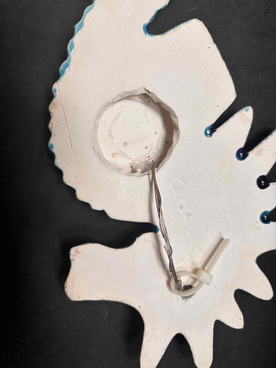 Image 1 of Zeepaardjes decoratie, patina blauwe muurdecoratie, kunst, kustdecoratie, aquablauwe keuken, strand