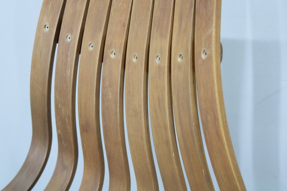 Image 1 of 1980er Satz von sechs skandinavischen Teakholz-Esszimmerstühlen