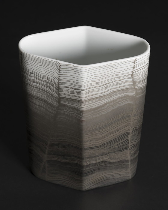 Image 1 of Rare trio de vases en porcelaine "Chiffon" Alain Le Foll × Rosenthal *édition du jubilé*