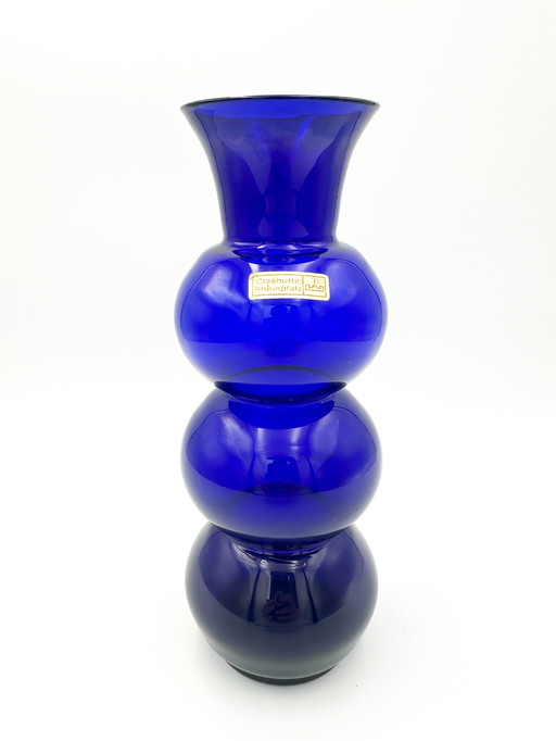 Vase aus mundgeblasenem Glas Glashütte Rheinpfalz