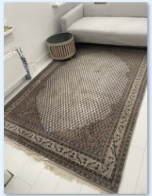 Handgeknoopt Oosters Tapijt Van Wol (170x250) - Vintage Vloerkleed