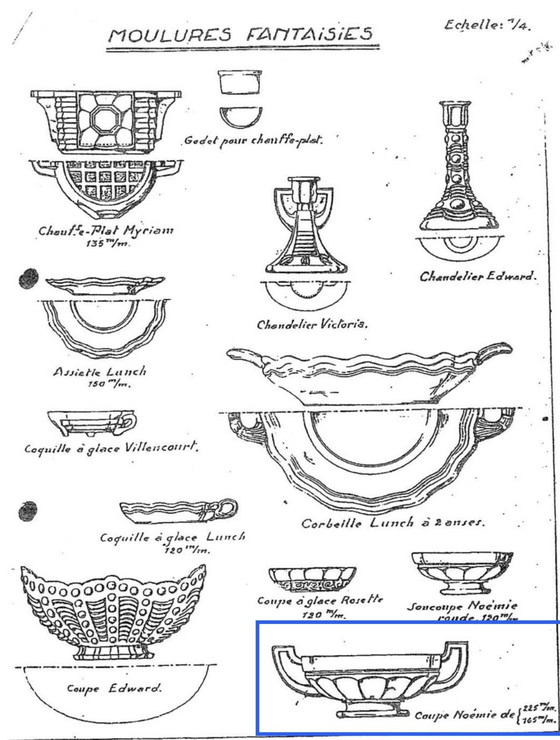 Image 1 of Val Saint Lambert - Bol Art Déco - Luxval - Décoration dorée