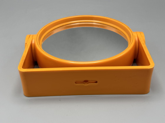 Image 1 of Vintage orange double-sided mirror
