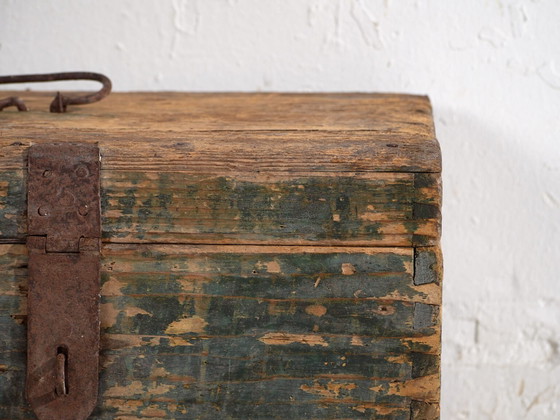 Coffre ancien de style primitif (c.1920) #71 – Armoires de rangement, Rustic (photo 20 of 40)