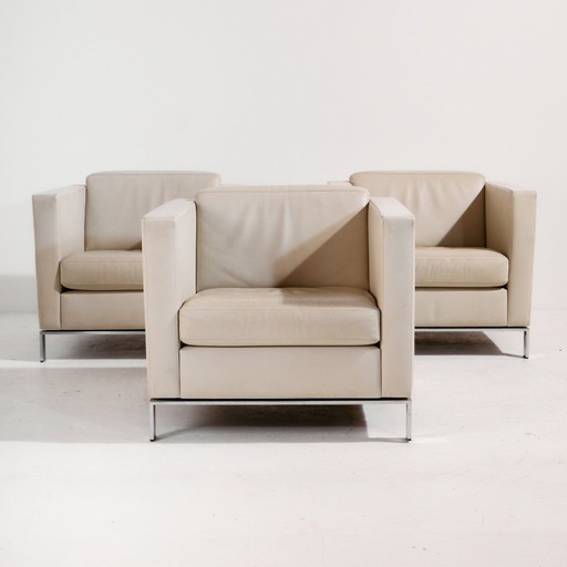 MK11263 Set di divani in pelle Foster 500 di Norman Foster per Walter Knoll, set di 5