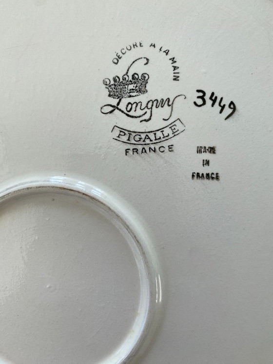 Longwy keramische schaal ‘Pigalle’, gesigneerd op de achterkant, 1960. – Decoratieve objecten, Ceramic (photo 5 of 8)