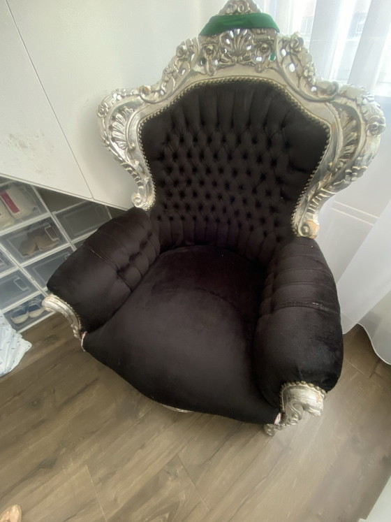 Baroque Armchair Silver – Other (photo 12 of 12)