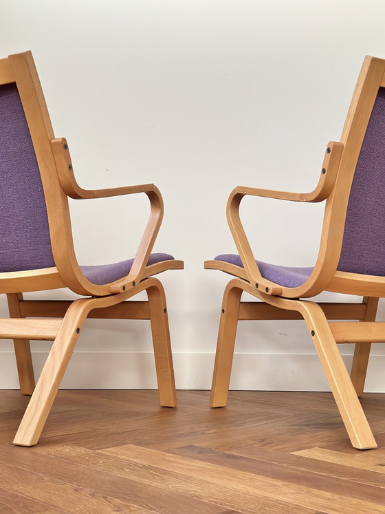 Image 1 of Set 2 fauteuils Finn Østergaard model Albert jaren 50/60/70